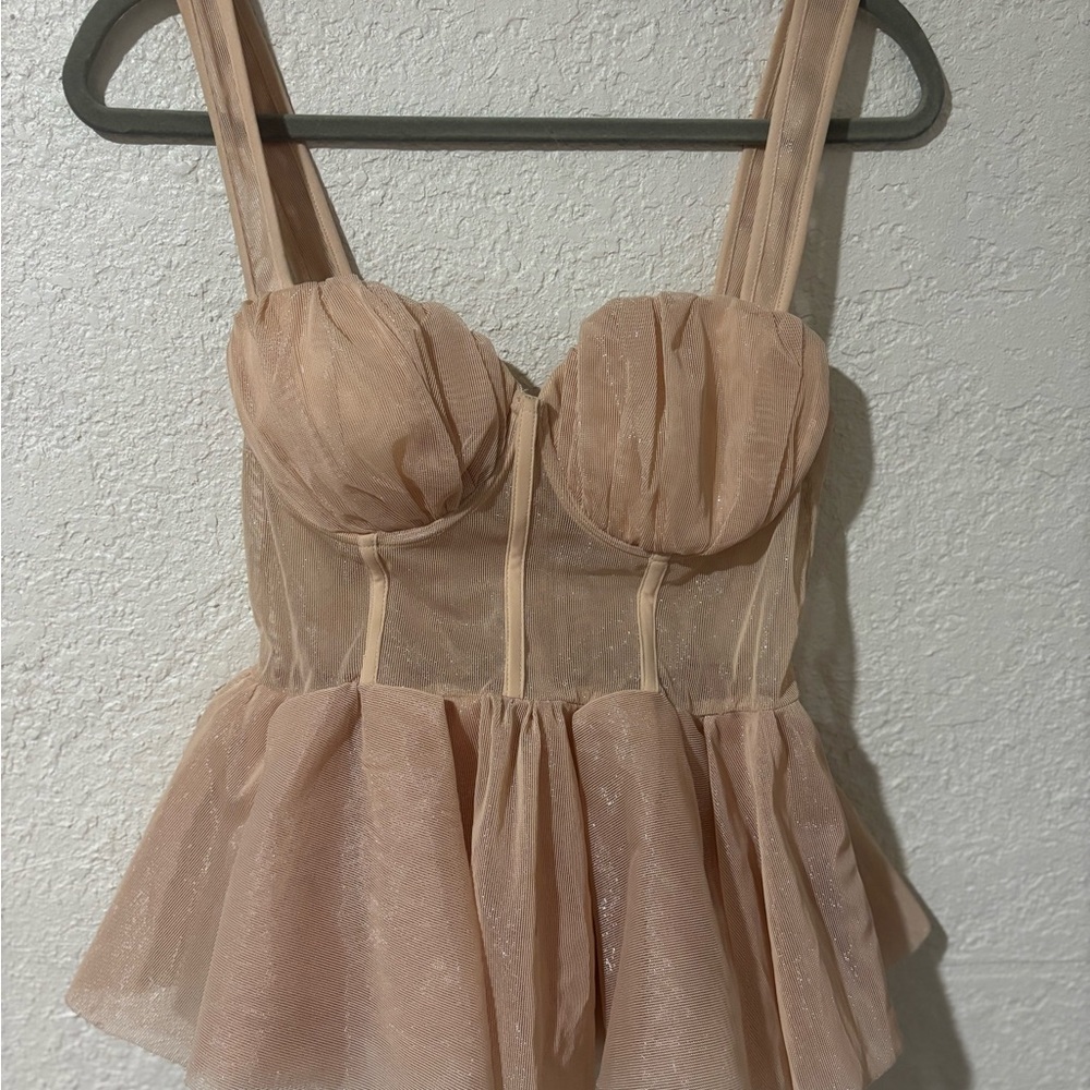 Chic Nude Corset Top